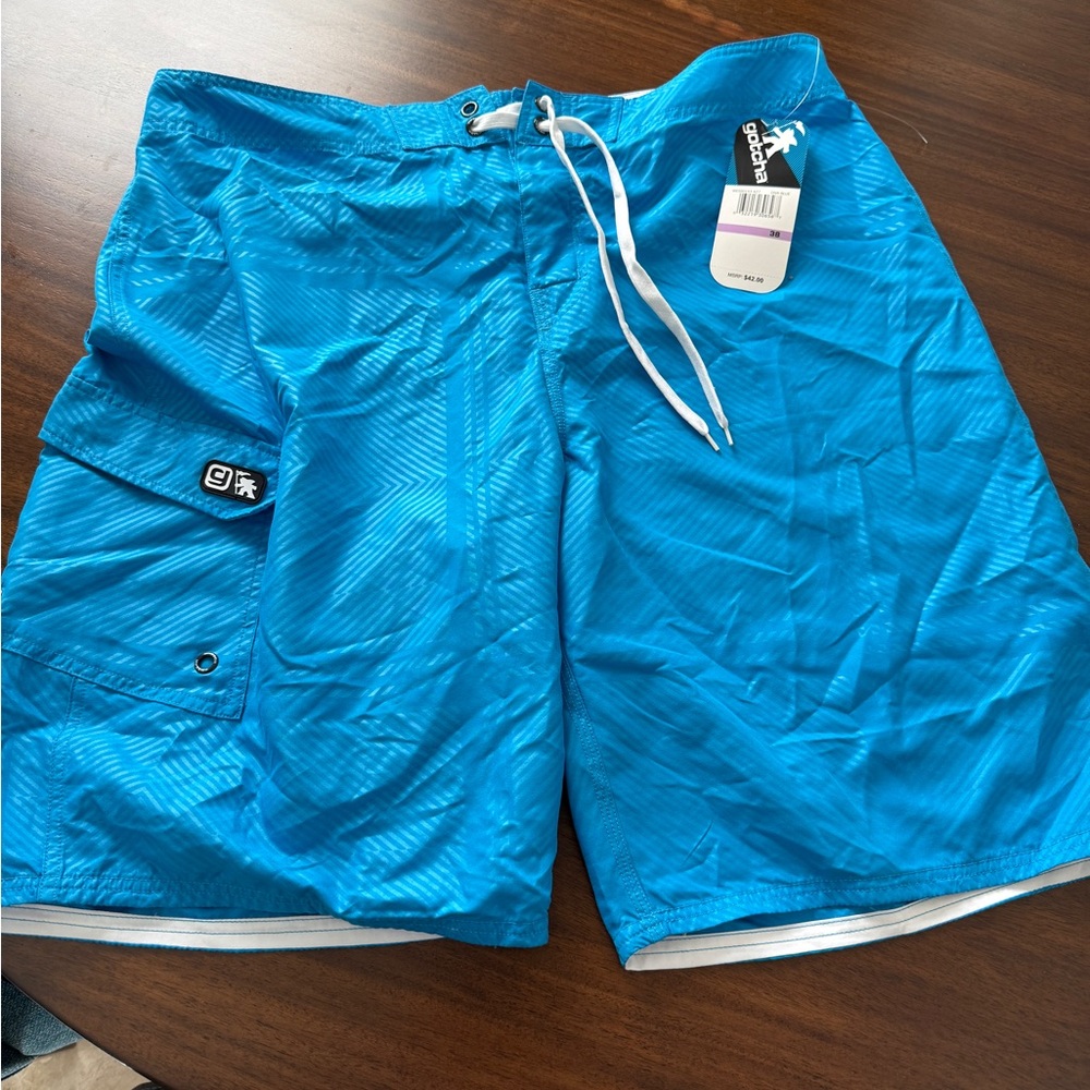 Vintage Gotcha Blue Men's Swim Shorts